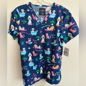 Cherokee Cat and Dog Scrub Top